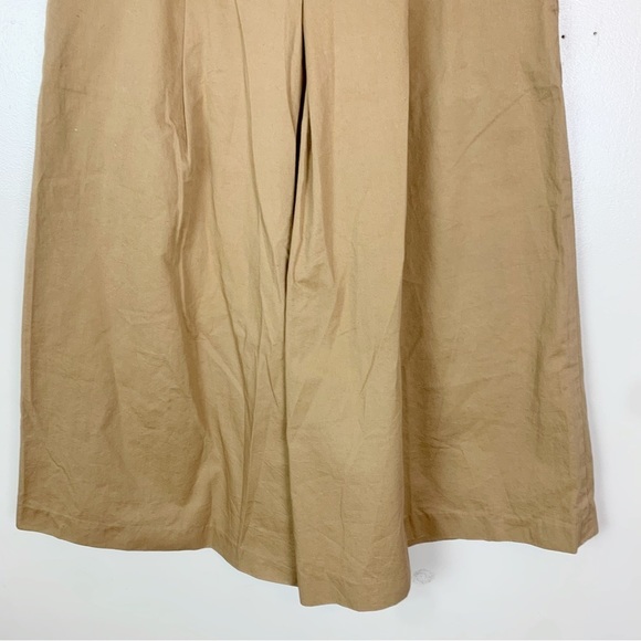 YMC You Must Create 100% Cotton Wide Leg Culottes Tan Khaki US 10 - Picture 5 of 15